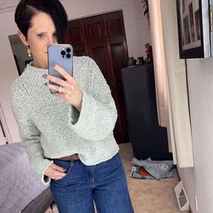 Anthropologie knit mock neck sweater